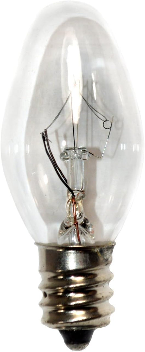 HQRP 2-Pack 15 Watt C7 Light Bulbs 120V E12 for Night Light Plug-in Warmer, Pluggable Fragrance Warmer, Scentsy Wax Warmer, Wax Diffuser, Salt Lam...